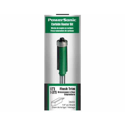 Flush Trim Bit 1/2 X 1/4 Shank