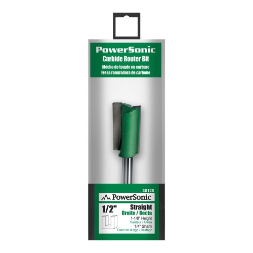 Straight Bit 1/2 X 1/4 Shank