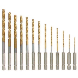 Titanium Drill Bit Set 13 Pc