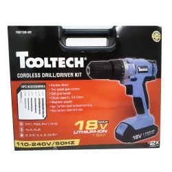 Electric hand drill 18 volt lithium battery