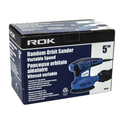 Random orbit sander 5 inch variable speed 2.4A