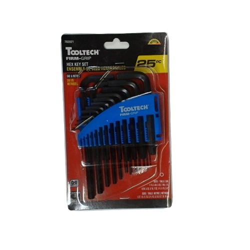 25 Pc Hex (Allen) Key Set Sae/metric