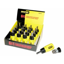Ratchet multidriver stubby 6 in 1 slot, phillips, and roberton