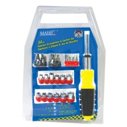 Screwdriver & Sockets Set 34 Pc
