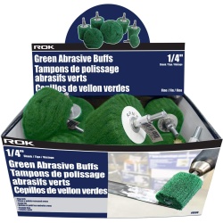 Abrasive fine buff green .25 shank - sold individually