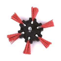 Filament flap brush 4 inch with .25 inch shank