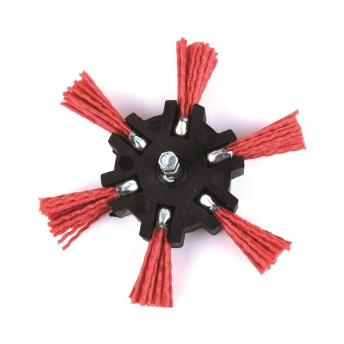 Filament flap brush 4 inch with .25 inch shank