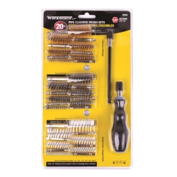 Pipe Cleaning Brushes Kit Hex Shank 1/4 inch 20PC