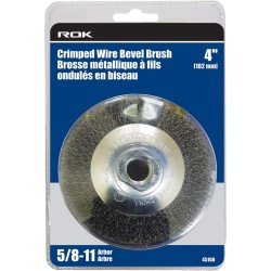 Wire bevel brush 4 inch crimped