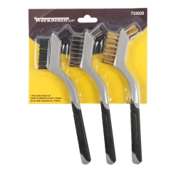 wire brush set 3 pc soft grip