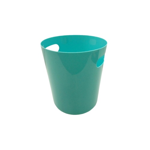 Plastic Wastebasket Aqua 7.5 x 9