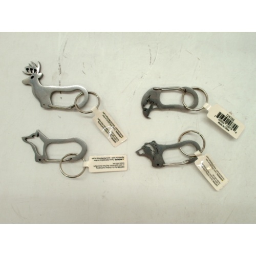 Animal Shaped Carabiner 2 Stainless Steel Assorted - each sold individually