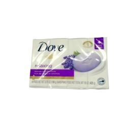 Dove Bar Soap 4 x 106g. Relaxing Lavender & Chamomile