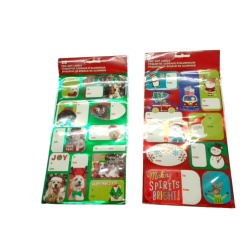 Xmas Foil Gift Labels 20pk. - each sold individually