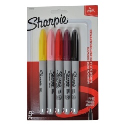 Markers 5pk Fine Asst'd Sharpie