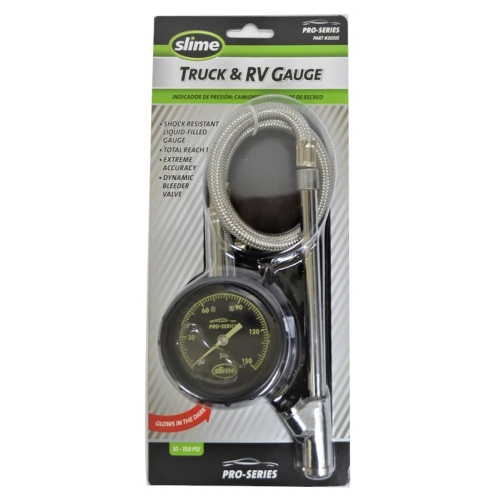Slime Truck & Rv Gauge 10-150 Psi