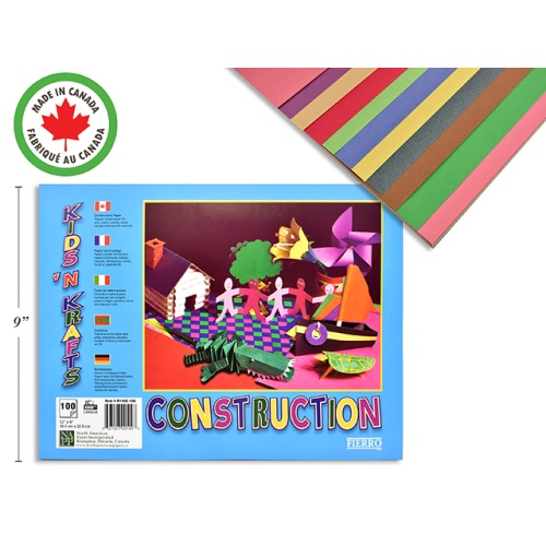 Construction Paper Pad 9x12 100 sheets
