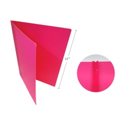 3 PRONG REPORT COVERS LETTER SIZE, PINK