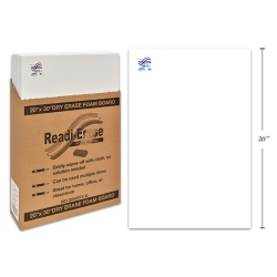 Dry Erase White Foam Board 20 x30""