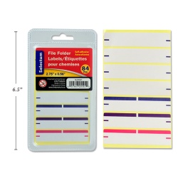 FILE FOLDER LABELS 2.75X9/16 84/PK"