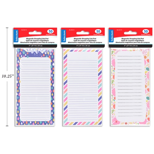 Magnetic Shopping List Pad 50 sheets