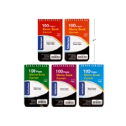 Notebook 3x5 TopCoil 100pg.Assorted colors"