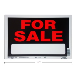 SIGN FOR SALE 8X12        MADE IN USA"
