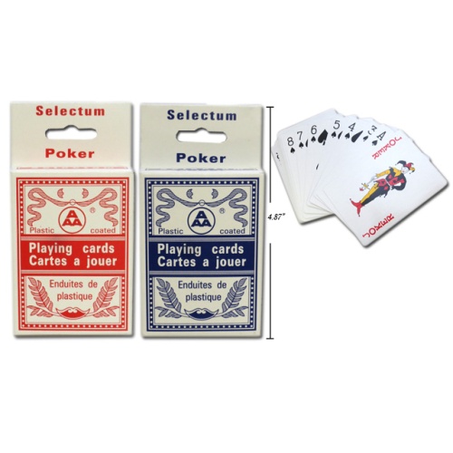 Playing Cards Poker Size in Hanging Box