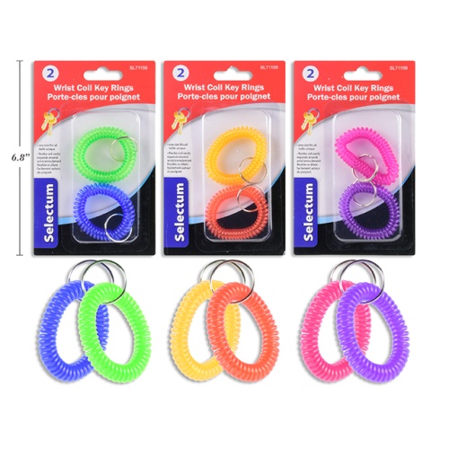 WRIST COILS 2Pk Assorted COLOURS