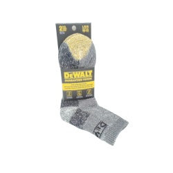 Men's Wool Blend Work Socks Black Size 10-13 Dewalt (2/$12.99)