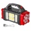 Portable Solar LED Flashlight With COB Work Light USB Rechargeable (Model: 1678)
