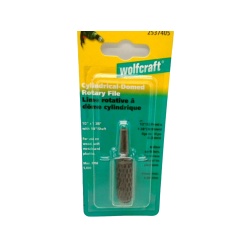 Cylindrical Domed Rotary File 1/2 X 1 3/8" Wolfcraft 1/4" Shaft"