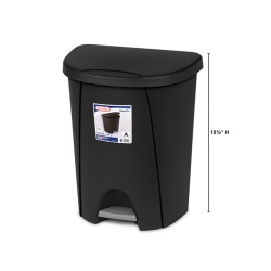 Step On Wastebasket  25 L - Black