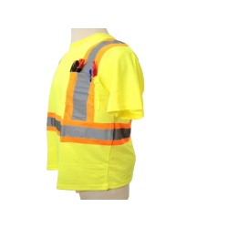 High Viz Safety T-Shirt Fluorescent Yellow Medium Bedrok