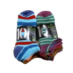 Socks Ladies Low Cut 10pk. Dark Star Ass't Bright Star Athletics