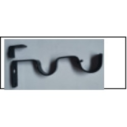 curtain rod Black double support,16-19mm