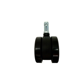 Twin Wheel Stem Caster 60mm 75lbs. Cap. Plastic