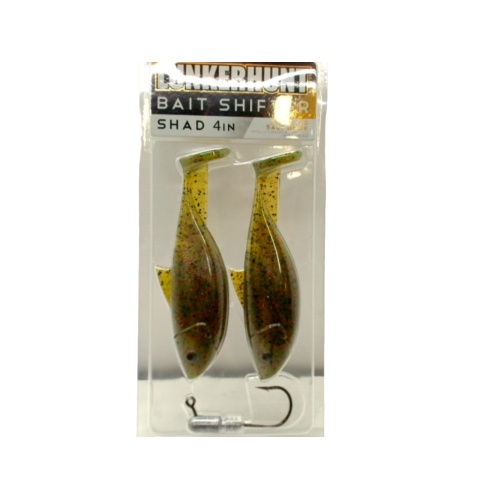 Bait Shifter Shad 4 3/8oz. Watermelon Red 2pk. Lunkerhunt