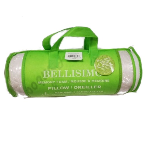 Bamboo Memory Foam Rolled Pillow – Std/Jumbo