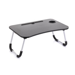 MDF Black Folding bed tray - 23.6 x 15.74 x 10.24 inches