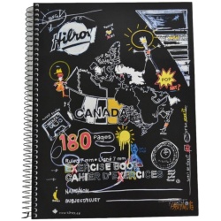 Hilroy Coil 180 Pgs 10-1/2x8" Notebook Ruled"