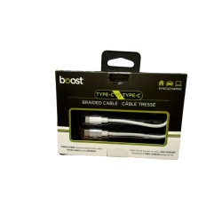 USB-C to USB-C Braided Cable 6.6' Sync & Charge Boost