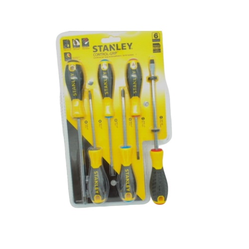 6pc. Screwdriver Set Control Grip Stanley