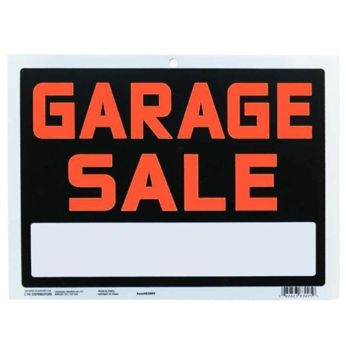 PVC Sign Garage Sale