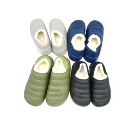 Boy's Sherpa Lined Puffer Slippers Assorted Colours