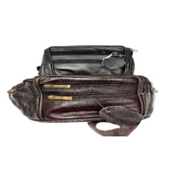Fanny Pack Leather 7 Zipper