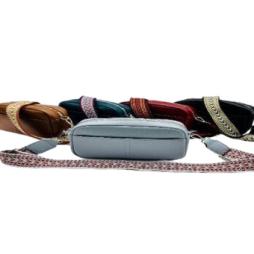 Ladies' Side Purse w/ Fabric Strap