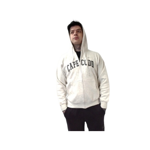 Cape Cod Zipper Hoodie XL Driftwood Heather