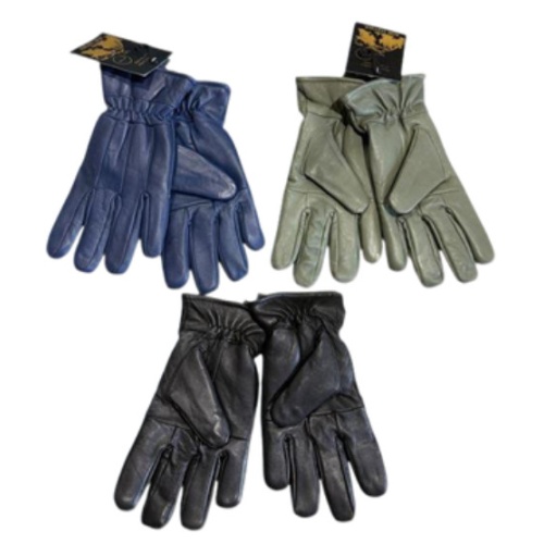 Ladies' Lamb Skin Gloves Black/Navy/Green