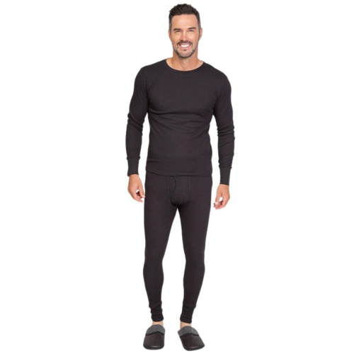 Men's 2pc. Performance Baselayer Set Black Assorted Sizes Mossy Oak